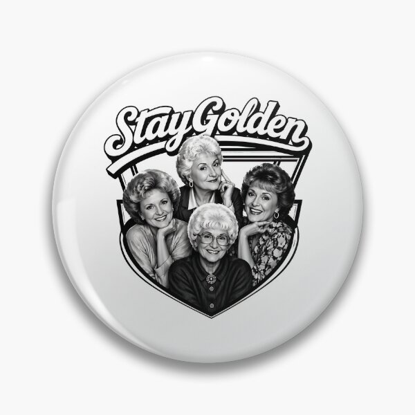Item preview, Stay Golden Golden Girls Cast B&W Retro TV Show designed and sold by Love-bloock.