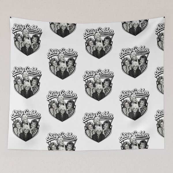 Item preview, Stay Golden Golden Girls Cast B&W Retro TV Show designed and sold by Love-bloock.