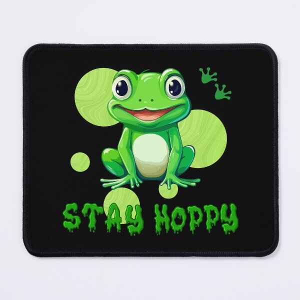 Item preview, Stay Hoppy Cute Frog Funny Positive Vibes designed and sold by CREATIVE HIVE.