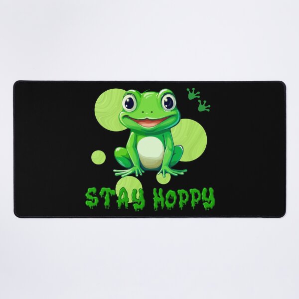 Item preview, Stay Hoppy Cute Frog Funny Positive Vibes designed and sold by CREATIVE HIVE.