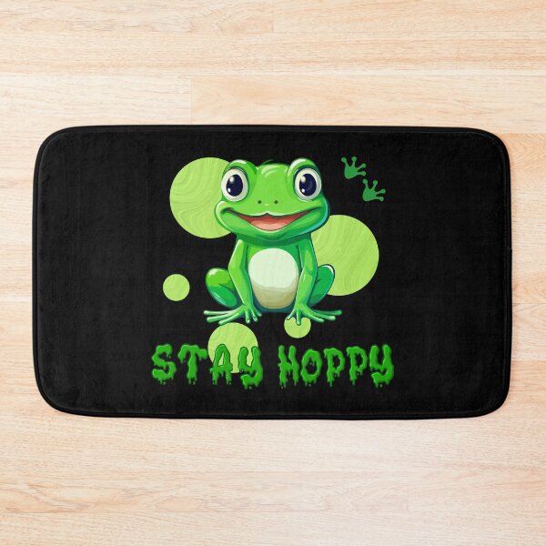 Item preview, Stay Hoppy Cute Frog Funny Positive Vibes designed and sold by CREATIVE HIVE.