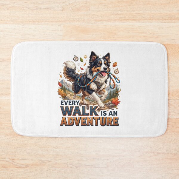 Item preview, Dog Adventure Border Collie Walking Art designed and sold by pradeepvisuals.