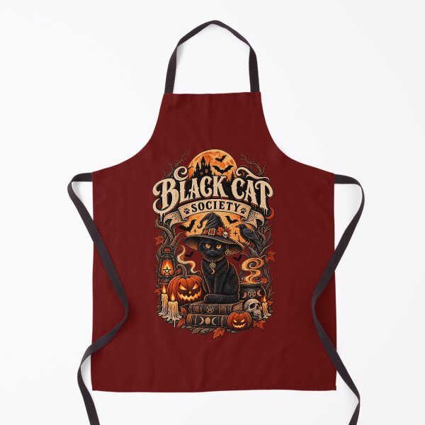 Item preview, Black Cat Society Vintage Gothic Halloween Cat Design designed and sold by mocci10.