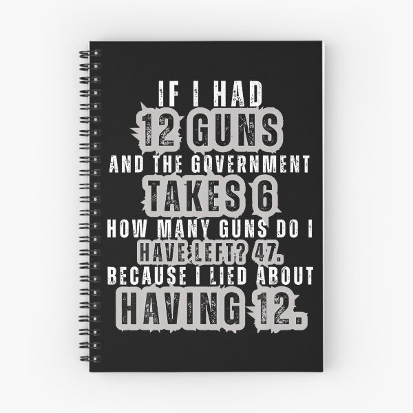 Item preview, Funny Second Amendment Math 12 Guns Government Humor designed and sold by HayleePacoch.