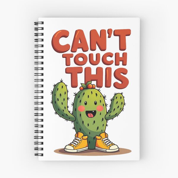 Item preview, Cheeky cactus in yellow sneakers announcing you cannot touch it designed and sold by Prints by Mat.
