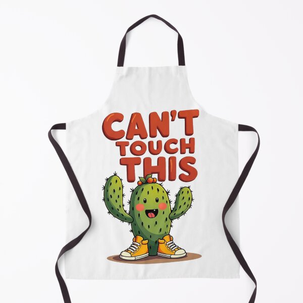 Item preview, Cheeky cactus in yellow sneakers announcing you cannot touch it designed and sold by Prints by Mat.