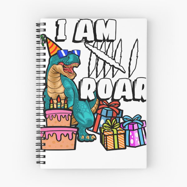 Item preview, I Am 6 Roar  Dinosaur Birthday designed and sold by MarineCanvas.