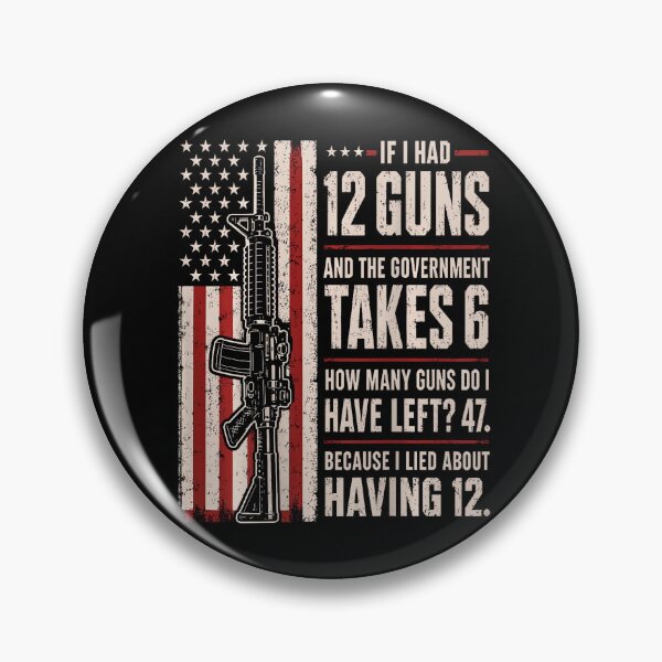 Item preview, Funny Second Amendment Math 12 Guns Government Humor designed and sold by HayleePacoch.