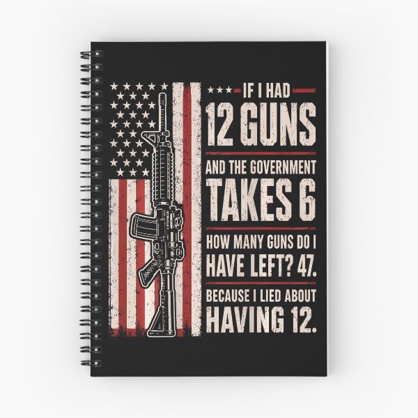 Item preview, Funny Second Amendment Math 12 Guns Government Humor designed and sold by HayleePacoch.