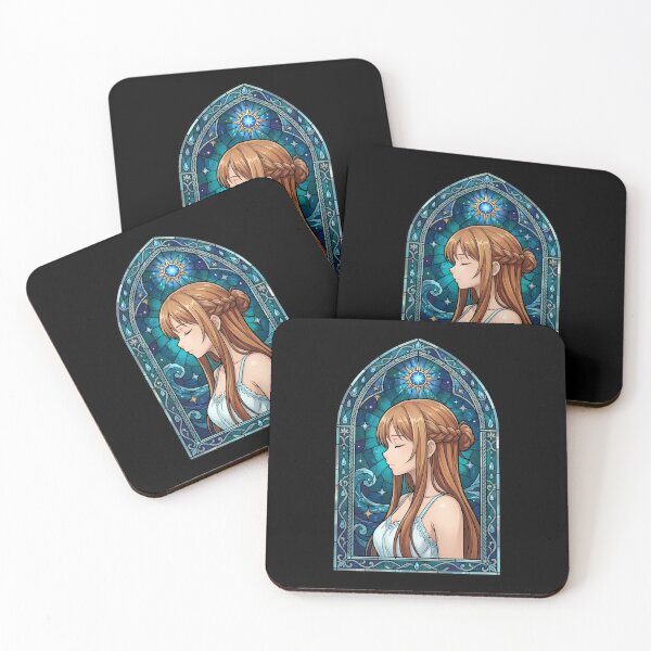 Item preview, Asuna Sword Art Online Celestial Stained Glass Anime Girl designed and sold by mildaclairmo.