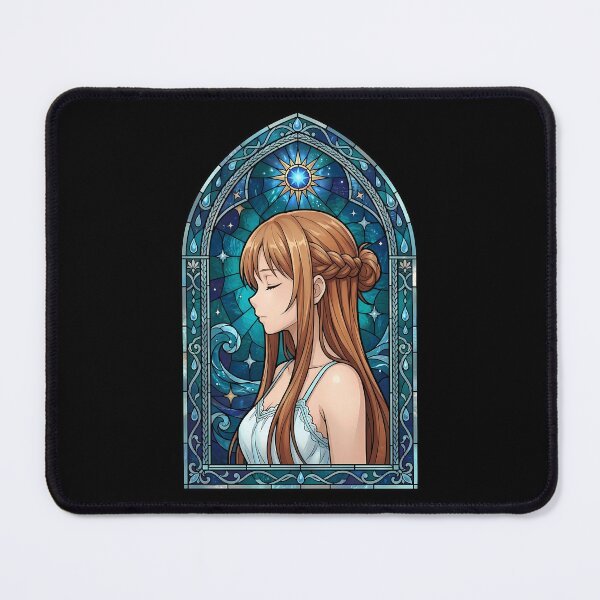 Item preview, Asuna Sword Art Online Celestial Stained Glass Anime Girl designed and sold by mildaclairmo.