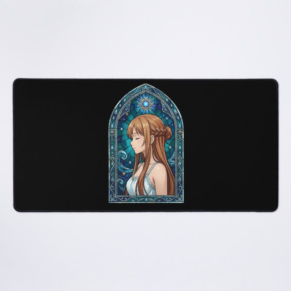 Item preview, Asuna Sword Art Online Celestial Stained Glass Anime Girl designed and sold by mildaclairmo.