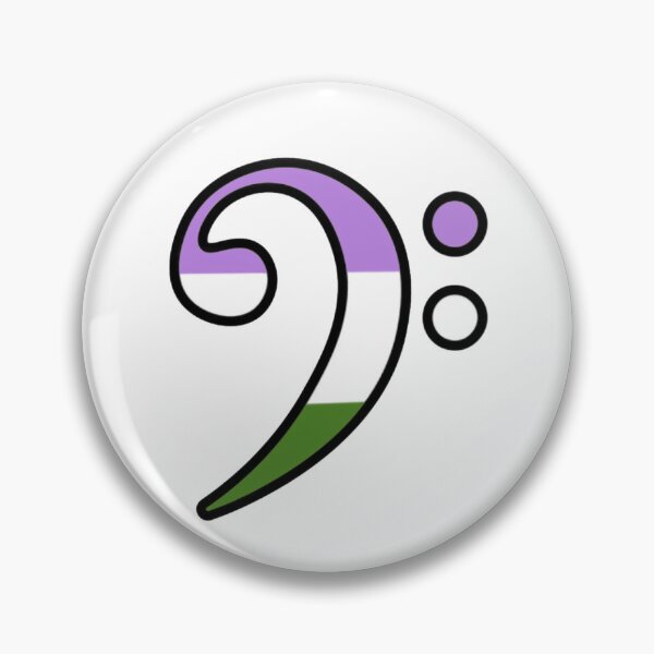 Item preview, Bass Clef - Genderqueer designed and sold by TheReedRoom.