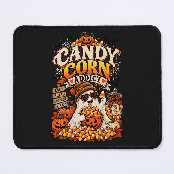 Item preview, Candy Corn Addict Funny Cute Halloween Candy Retro Design designed and sold by mocci10.