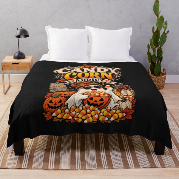 Item preview, Candy Corn Addict Funny Cute Halloween Candy Retro Design designed and sold by mocci10.