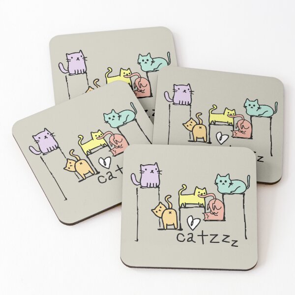 Item preview, Cute Love Cats Drawing  designed and sold by TackyTime.