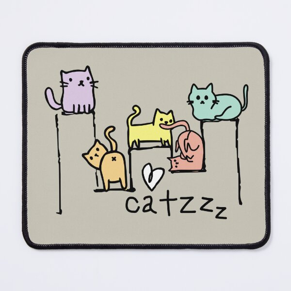 Item preview, Cute Love Cats Drawing designed and sold by TackyTime.