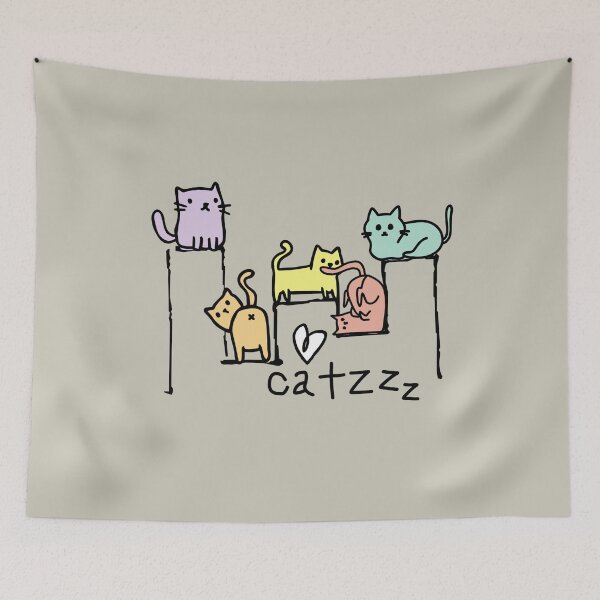 Item preview, Cute Love Cats Drawing  designed and sold by TackyTime.