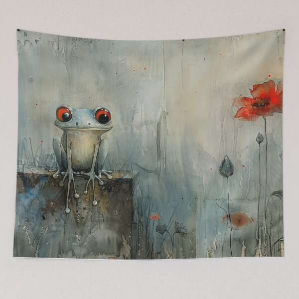 Item preview, The Frog and the Poppy designed and sold by NeoNebulaArt.
