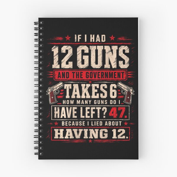 Item preview, Funny Second Amendment Math 12 Guns Government designed and sold by HayleePacoch.