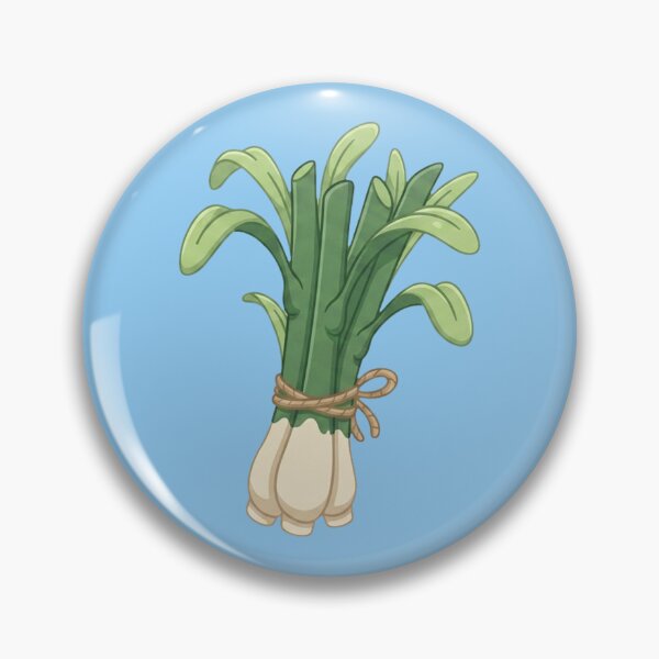 Item preview, Cute Green Onion Bundle Kawaii Scallion Leek Vegetables Illustration designed and sold by Indraokta22.