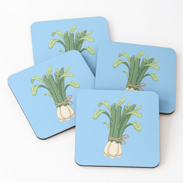 Item preview, Cute Green Onion Bundle Kawaii Scallion Leek Vegetables Illustration designed and sold by Indraokta22.