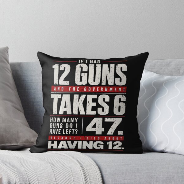 Item preview, Funny Second Amendment Math 12 Guns Government Humor designed and sold by HaytamShop.