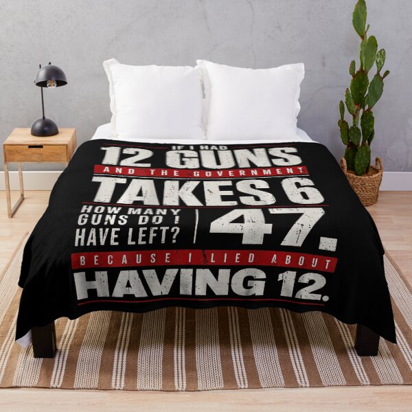 Item preview, Funny Second Amendment Math 12 Guns Government Humor designed and sold by HaytamShop.