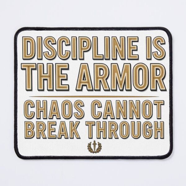 Item preview, Discipline Is Armor Against Chaos designed and sold by syotos-ai.