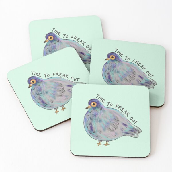 Item preview, Time to Freak Out Pigeon designed and sold by Stephanie McRae.