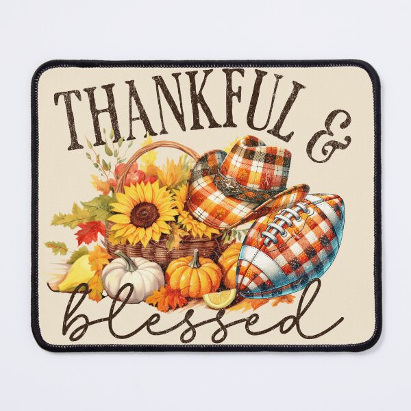 Item preview, Thankful & Blessed Fall Harvest with Pumpkins and Sunflowers designed and sold by NotasCreativa.