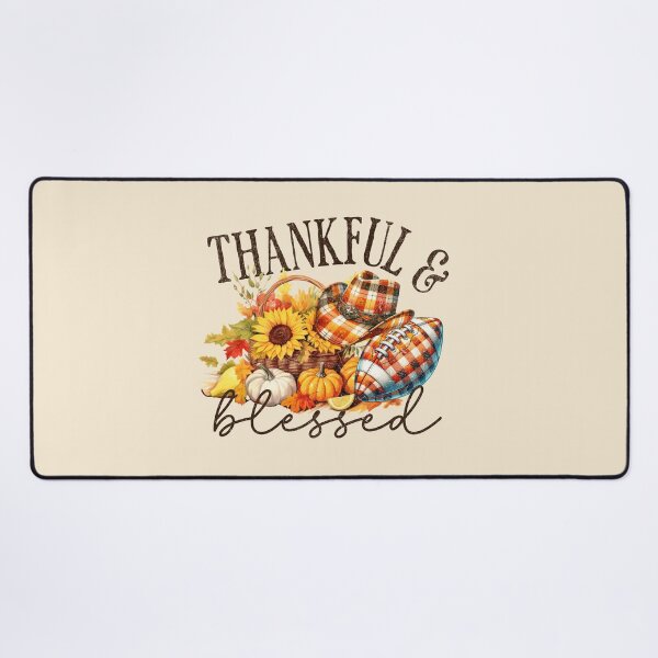 Item preview, Thankful & Blessed Fall Harvest with Pumpkins and Sunflowers designed and sold by NotasCreativa.