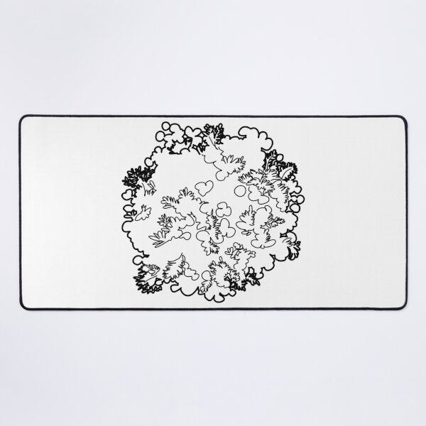 Item preview, Tree top view landscape plan symbol — hand-drawn architectural plant, bush, and canopy sketch for site plan blueprints. designed and sold by zanaxxer.