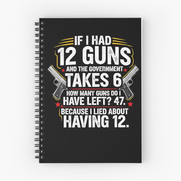 Item preview, Funny Second Amendment Math 12 Guns Government designed and sold by HayleePacoch.