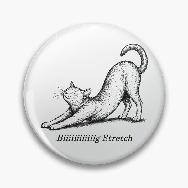 Item preview, Big Stretch Cute Funny Cat Stretching designed and sold by Eh Plus Designs.