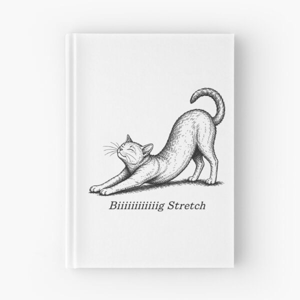 Item preview, Big Stretch Cute Funny Cat Stretching designed and sold by Eh Plus Designs.