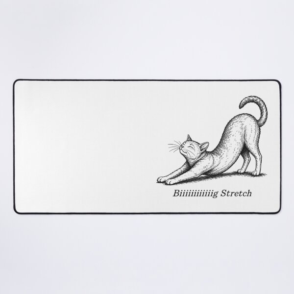 Item preview, Big Stretch Cute Funny Cat Stretching designed and sold by Eh Plus Designs.