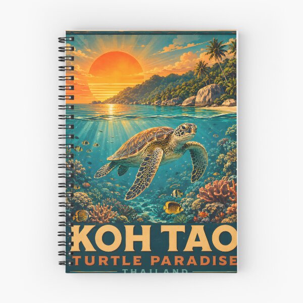 Item preview, Koh Tao - Thailand Retro Sunset Collection designed and sold by Spirit of Siam.