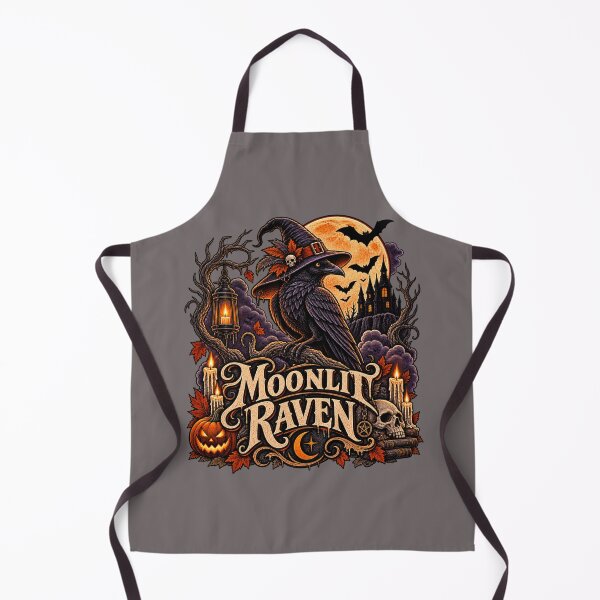 Item preview, Moonlit Raven Gothic Halloween Full Moon Vintage Design designed and sold by mocci10.