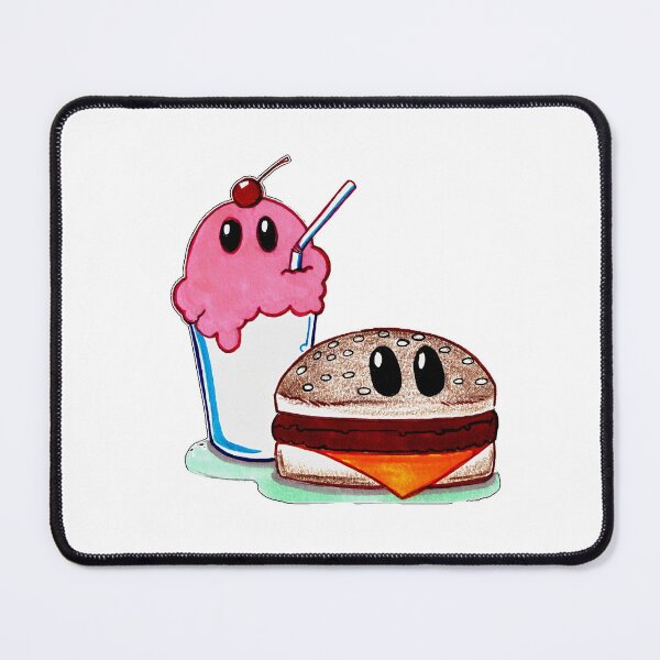 Item preview, Cute Burger and Milkshake Best Friends designed and sold by Stoner Steve.