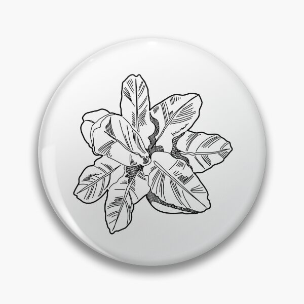 Item preview, Plant top view landscape plan symbol hand drawn broadleaf tropical foliage sketch for architectural site design designed and sold by zanaxxer.