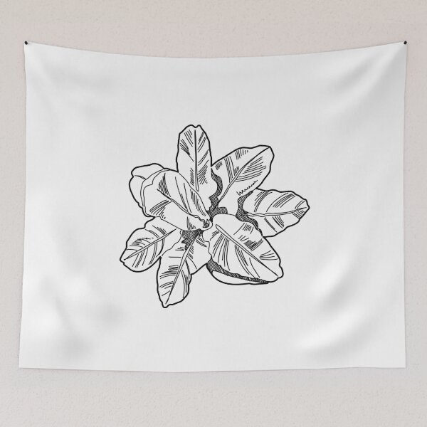 Item preview, Plant top view landscape plan symbol hand drawn broadleaf tropical foliage sketch for architectural site design designed and sold by zanaxxer.