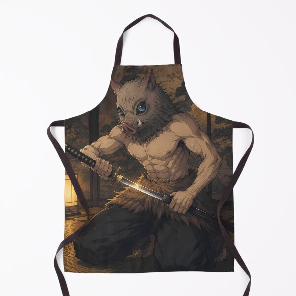 Item preview, Inosuke Hashibira Demon Slayer Lantern Lit Samurai Focus designed and sold by Dashsopaner.