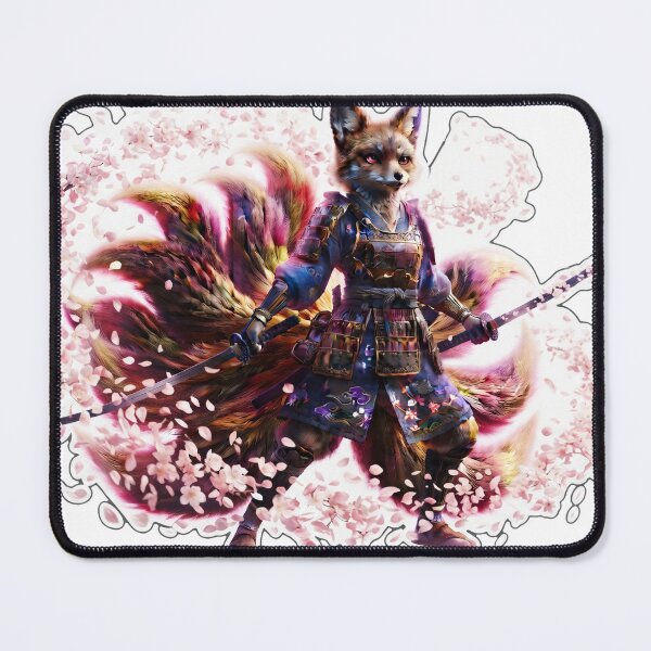 Item preview, Crimson Blossom Kitsune Samurai designed and sold by DraysDesigns.