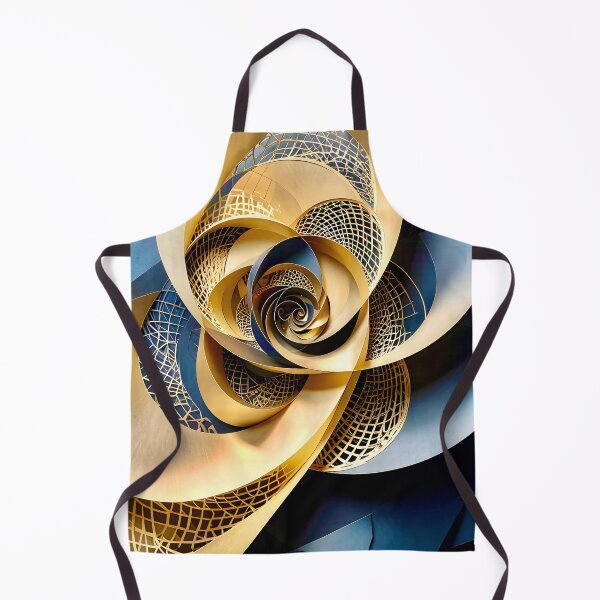 Item preview, Intricate Geometric Gold and Blue Design designed and sold by Vicky Brago-Mitchell®.