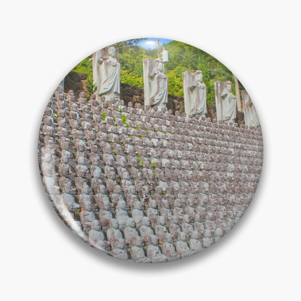 Item preview, Rows of Stone Jizo Statues at Mu Ryang Sa Temple Oahu Hawaii designed and sold by CayoSnapper.