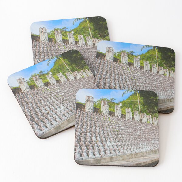 Item preview, Rows of Stone Jizo Statues at Mu Ryang Sa Temple Oahu Hawaii designed and sold by CayoSnapper.