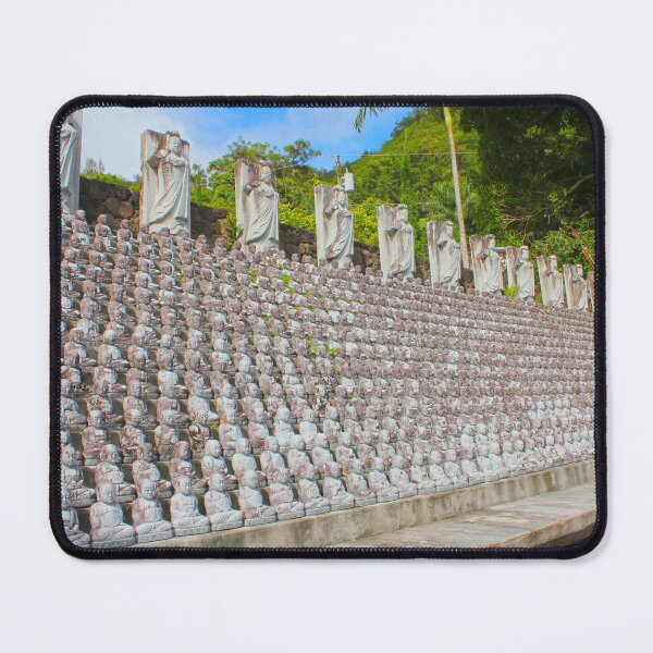 Item preview, Rows of Stone Jizo Statues at Mu Ryang Sa Temple Oahu Hawaii designed and sold by CayoSnapper.