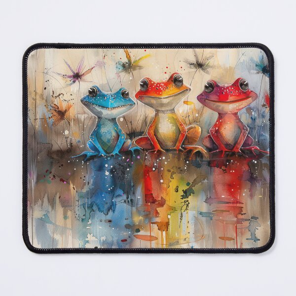 Item preview, Three Frogs and a Summer Day designed and sold by NeoNebulaArt.