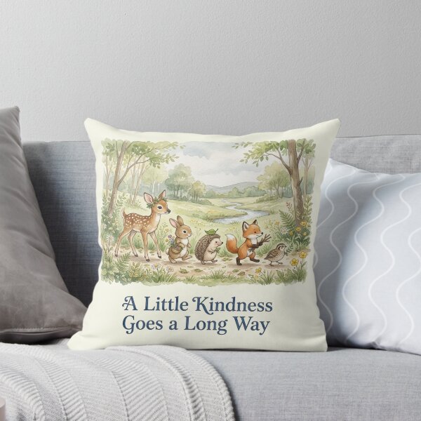 Item preview, Pediatric & NICU Nurse Gift for Nurse Week, A Little Kindness Goes a Long Way Woodland Watercolor Design designed and sold by Covent Vaughn.